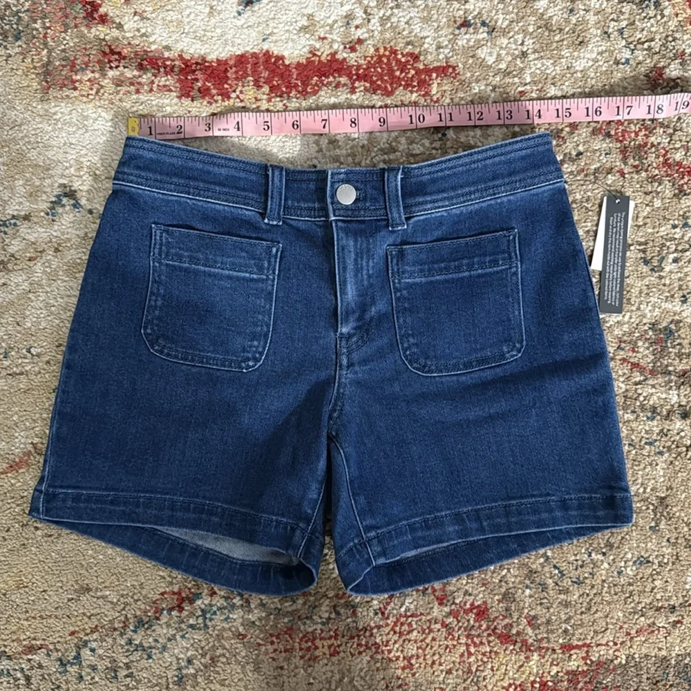 Talbots Petite Blue Denim Sailor Shorts